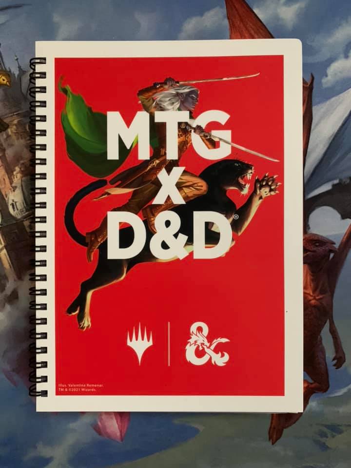 MTG x D&D Notebook with Cards